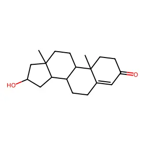 16-hydroxyandrost-4-en-3-one structure