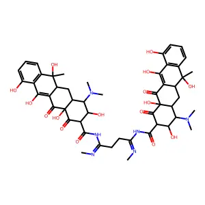 N,N'-Bis-tetracyclinomethylene N,N'-dimethylethylene diamine [French] structure