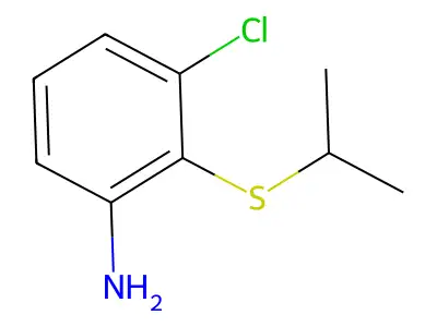 3-Chloro-2-(isopropylthio)aniline structure