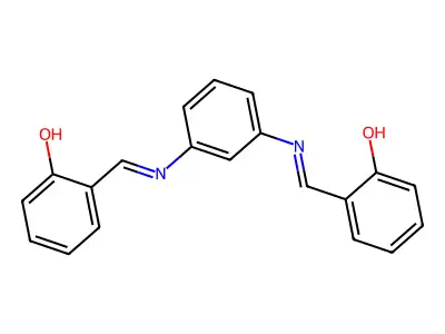 Bis(salicylidene)-m-phenylenediamine structure