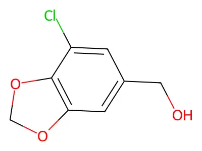(7-Chloro-1,3-dioxaindan-5-yl)methanol structure