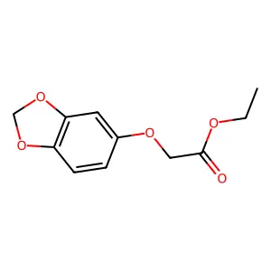 Ethyl 2-(1,3-benzodioxol-5-yloxy)acetate structure