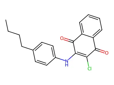 2-(4-Butylanilino)-3-chloronaphthoquinone structure