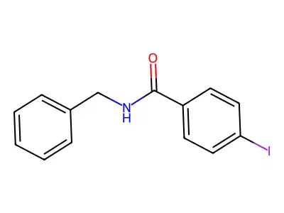 N-benzyl-4-iodobenzamide structure