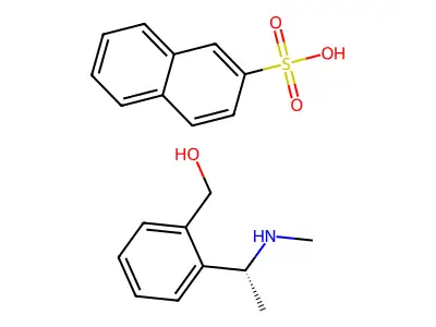 外消旋(RS)-麻黄碱2-萘磺酸盐 structure