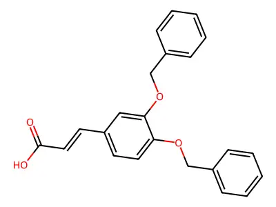 3-[3,4-双(苄氧基)苯基]丙-2-烯酸 structure