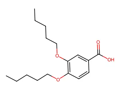3,4-Dipentyloxybenzoic acid structure