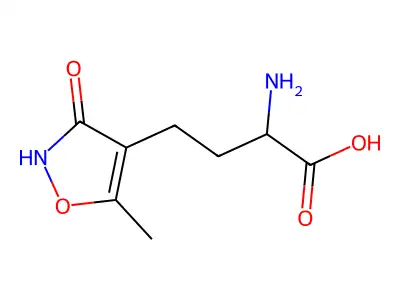 2-Amino-4-(3-hydroxy-5-methylisoxazol-4-yl)butyric acid structure
