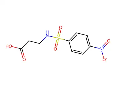 3-(4-硝基苯磺酰氨基)丙酸 structure