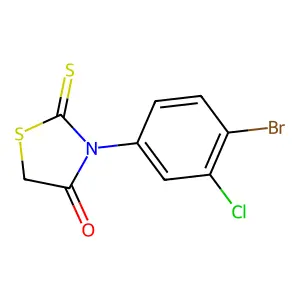 Rhodanine, 3-(4-bromo-3-chlorophenyl)- structure
