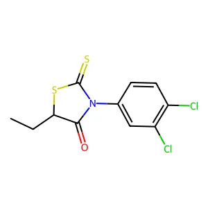 Rhodanine, 3-(3,4-dichlorophenyl)-5-ethyl- structure