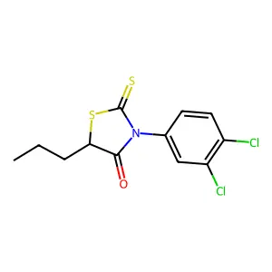 Rhodanine, 3-(3,4-dichlorophenyl)-5-propyl- structure