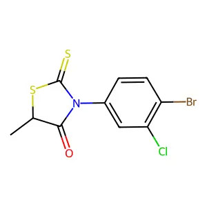3-(4-Bromo-3-chlorophenyl)-5-methyl-2-sulfanylidene-1,3-thiazolidin-4-one structure