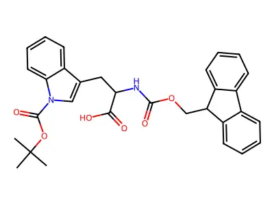 Fmoc-Trp(Boc)-OH structure