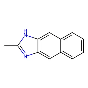 2-methyl-1H-benzo[f]benzimidazole structure