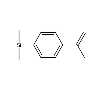 Trimethyl-(4-prop-1-en-2-ylphenyl)silane structure