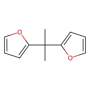 Furan, 2,2'-(1-methylethylidene)bis- structure