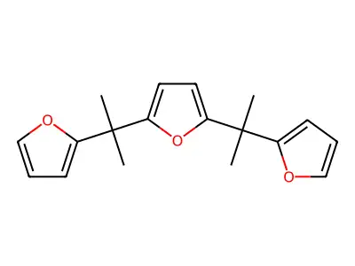Furan, 2,5-bis[1-(2-furanyl)-1-methylethyl]- structure