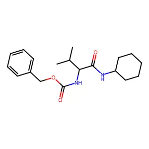 (S)-Benzyl (1-(cyclohexylamino)-3-methyl-1-oxobutan-2-yl)carbamate structure