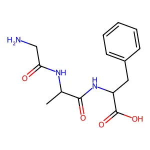 Glycyl-alanyl-phenylalanine structure