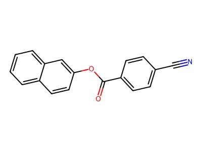 Naphthalen-2-yl 4-cyanobenzoate structure