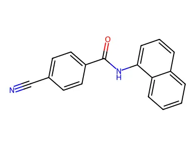 4-Cyano-N-1-naphthalenylbenzamide structure