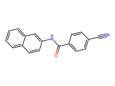 4-cyano-N-naphthalen-2-ylbenzamide structure