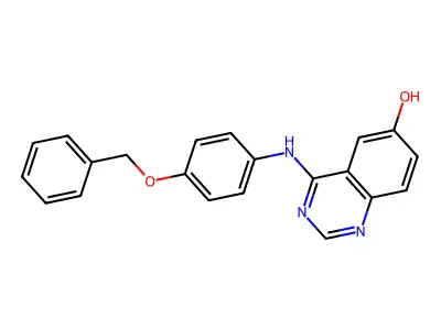 4-{[4-(Benzyloxy)phenyl]amino}quinazolin-6-ol structure