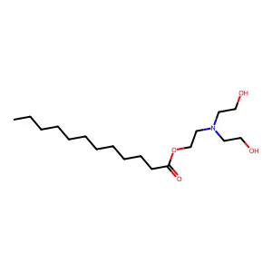 Dodecanoic acid, 2-[bis(2-hydroxyethyl)amino]ethyl ester structure