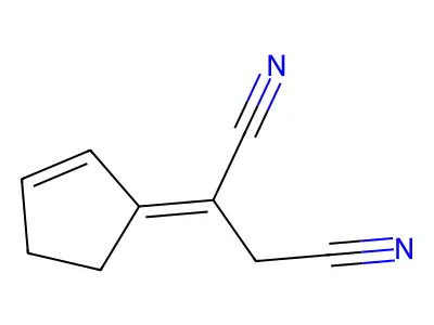 2-环戊-2-烯-1-亚基丁二腈 structure