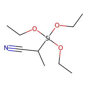2-(三乙氧基硅基)丙腈 structure