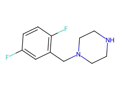 1-(2,5-Difluorobenzyl)piperazine structure
