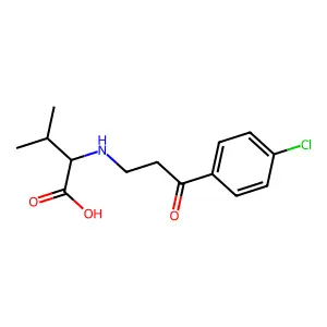 DL-Valine, N-(2-(4-chlorobenzoyl)ethyl)- structure