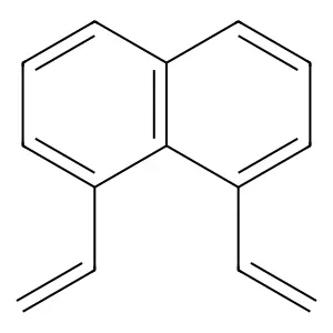1,8-Diethenylnaphthalene structure