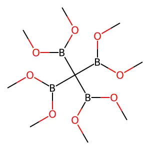 Tetrakis(dimethoxyboryl)methane structure