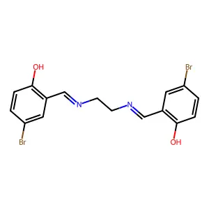 n,n'-bis(5-bromosalicylidene)ethylenediamine structure