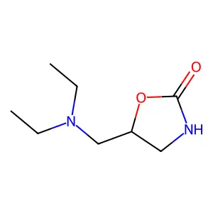 5-(Diethylaminomethyl)-1,3-oxazolidin-2-one structure