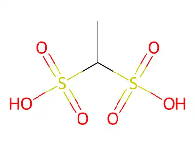 乙烷-1,1-二磺酸 structure