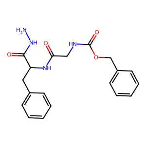 benzyl N-[2-[(1-hydrazinyl-1-oxo-3-phenylpropan-2-yl)amino]-2-oxoethyl]carbamate structure