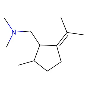 N,N-Dimethyl-1-(2-methyl-5-propan-2-ylidene-cyclopentyl)methanamine structure