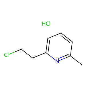 Pyridine, 2-(2-chloroethyl)-6-methyl-, hydrochloride (1:1) structure