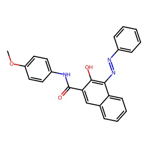 3-羟基-N-(4-甲氧基苯基)-4-(2-苯基偶氮基)萘-2-甲酰胺 structure