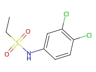 N-(3,4-dichlorophenyl)ethanesulfonamide structure