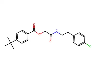 {[2-(4-Chlorophenyl)ethyl]carbamoyl}methyl 4-tert-butylbenzoate structure