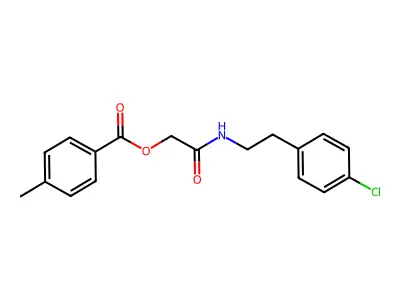 [2-[2-(4-Chlorophenyl)ethylamino]-2-oxoethyl] 4-methylbenzoate structure