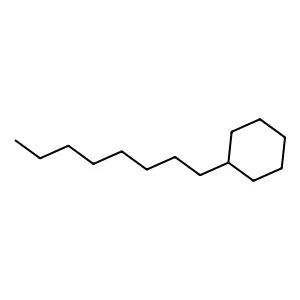 Octylcyclohexane structure