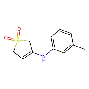 N-(3-methylphenyl)-1,1-dioxo-2,5-dihydrothiophen-3-amine structure