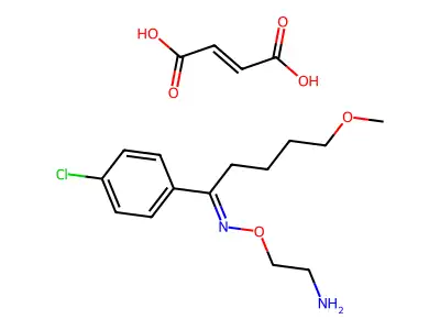 氯伏辛马来酸盐(E/Z混合物) structure