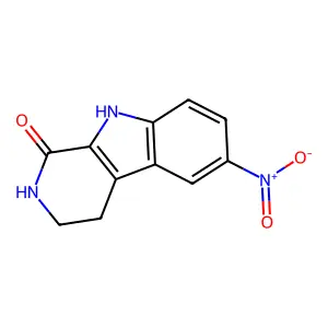 2,3,4,9-Tetrahydro-6-nitro-1H-pyrido[3,4-b]indol-1-one structure
