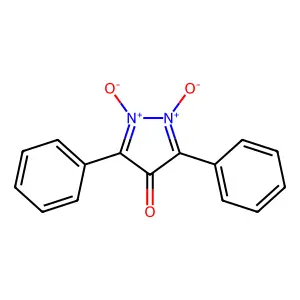 1,2-Dioxido-3,5-diphenylpyrazole-1,2-diium-4-one structure